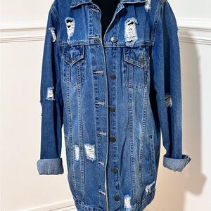 Distressed Denim Jacket